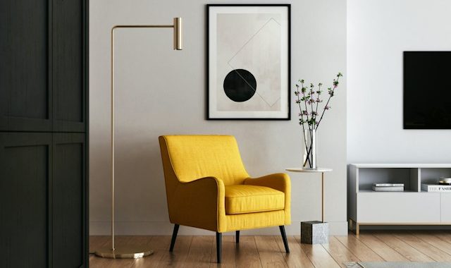 fauteuil jaune